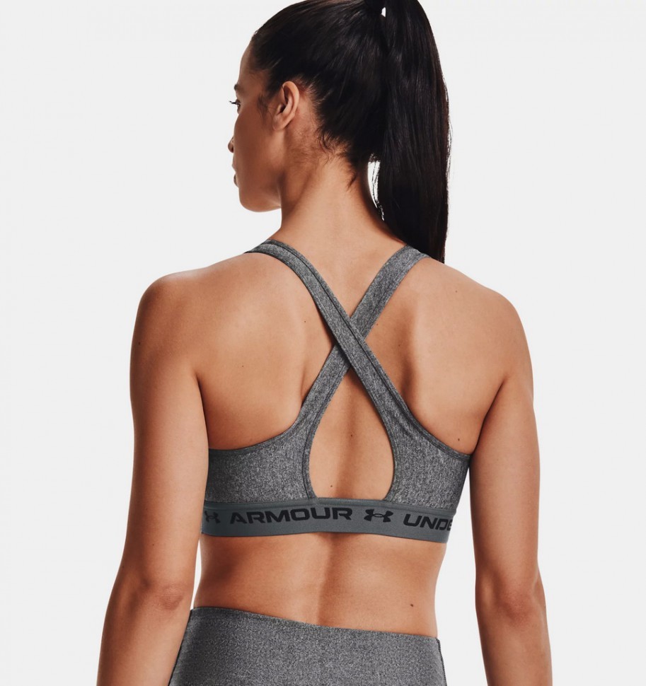 Бра Under Armour UA Crossback Mid Heather Bra 1361036-019