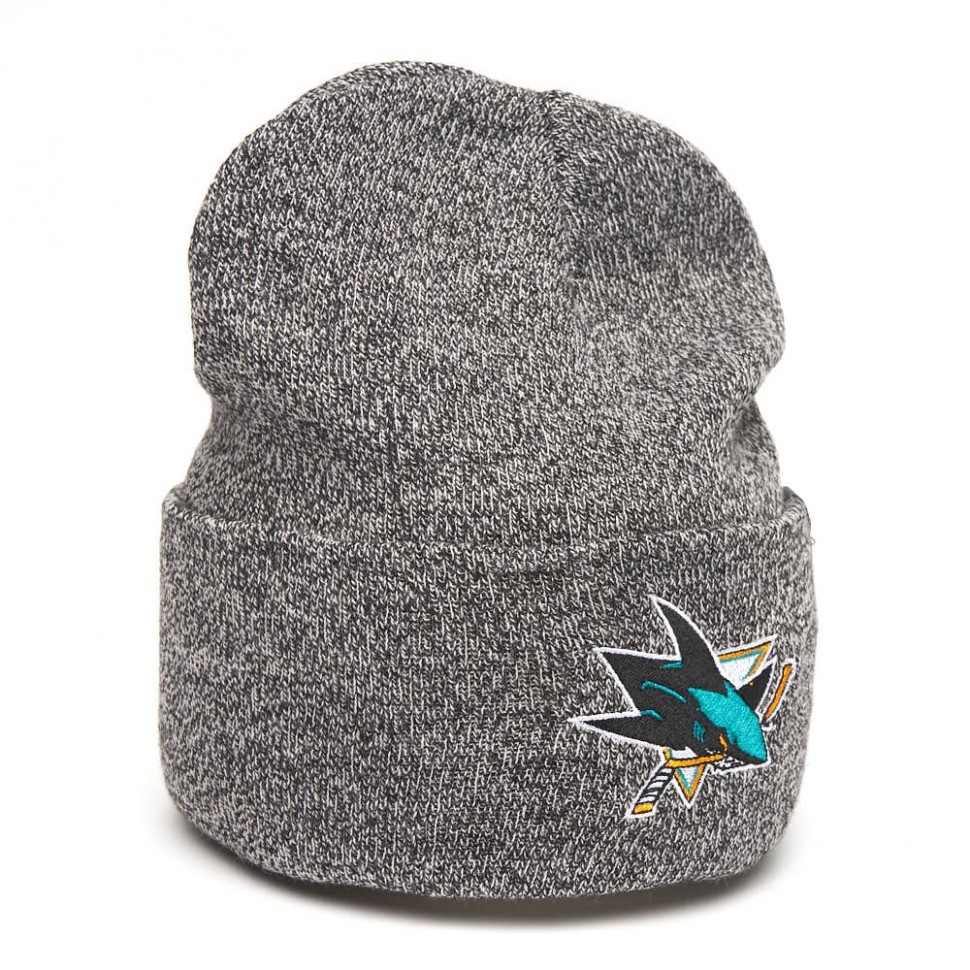 Шапка ATRIBUTIKA & CLUB San Jose Sharks, серый меланж 59341