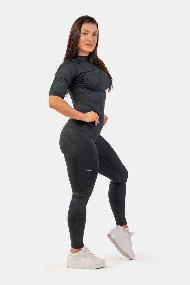 Лосины Nebbia Python SnakeSkin High-Waist Leggings 407 black