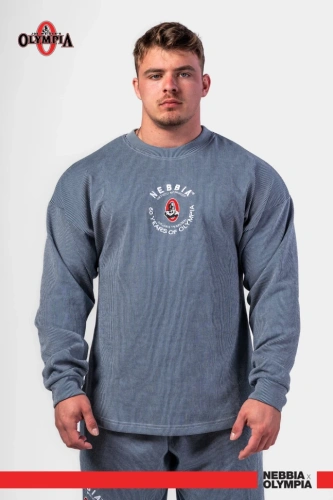 Толстовка Nebbia Oversized Pullover SIGNATURE 797 Blue
