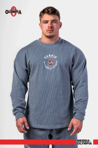 Толстовка Nebbia Oversized Pullover SIGNATURE 797 Blue