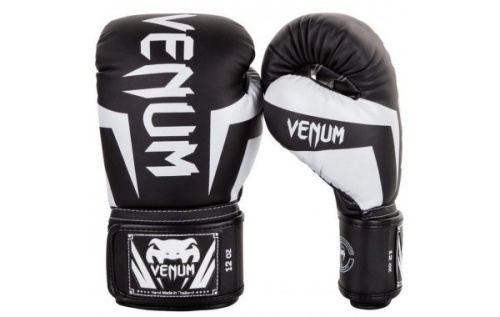 Перчатки боксерские Venum Elite Boxing Gloves - Black/White ven0984-108