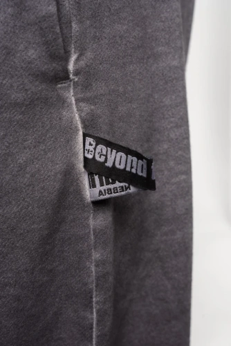 Брюки Nebbia Washed-off Gym Sweatpants Baggy Style GYM BRO 373 black