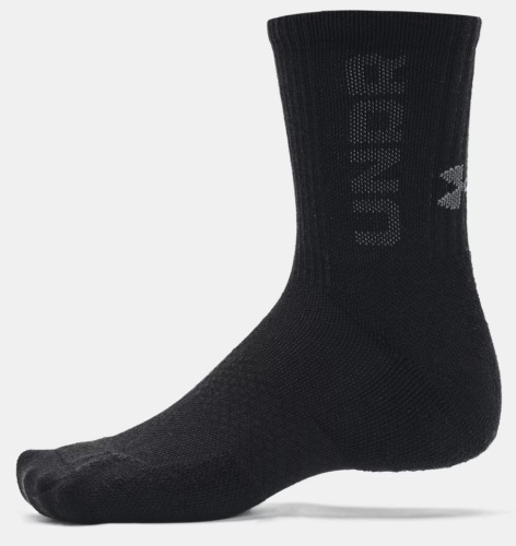 Носки Under Armour UA 3-Maker 3pk Mid-Crew-BLK 1373084-001