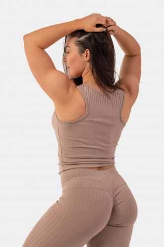 Майка Nebbia Organic Cotton Ribbed Tank Top 414 brown