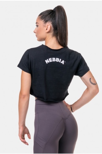 Футболка Nebbia 583 Loose Fit & Sporty Crop Top Black