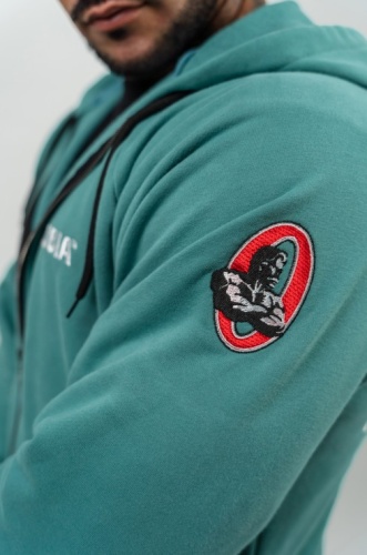 Толстовка Nebbia Long Zip Up Hoodie BEYOND ORDINARY 707 Green