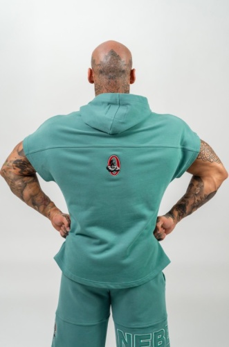 Футболка Nebbia Hooded T-shirt Gym Rag top CHAMPION 706 Green