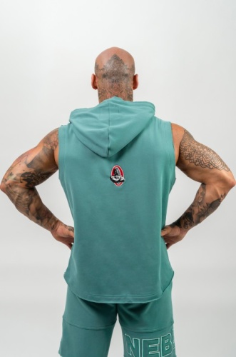 Толстовка Nebbia без рукавов Sleeveless Hoodie Sweatshirt IRON BEAST 710 Green