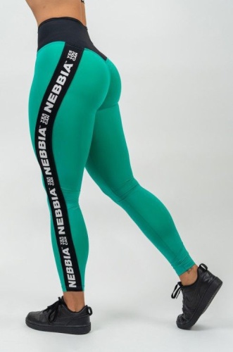 Леггинсы Nebbia High Waisted Side Stripe Leggings ICONIC 209 Green
