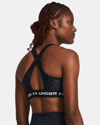 Бра Under Armour Crossback Mid Print 1361042-007