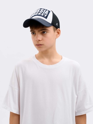 Бейсболка ATRIBUTIKA & CLUB Россия, бел.-т.син. 10365