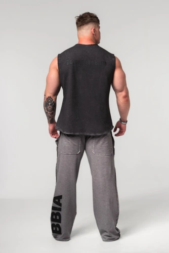 Брюки Nebbia Washed-off Gym Sweatpants NO SHORTCUTS 372 light grey