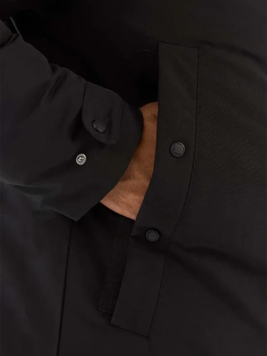 Пальто RANK пуховое Man, PROOF-TEX Long Down Jacket, Black 1004003-001