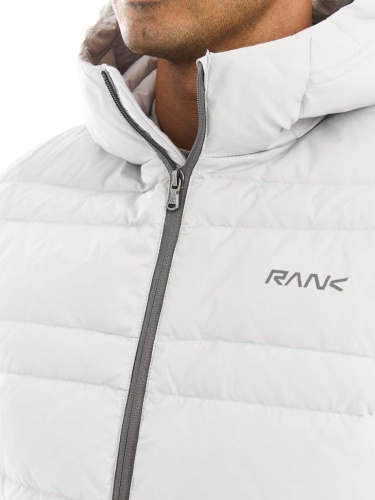 Пуховик RANK Man, PROOF-TEX Down Hooded Jacket, Light grey 1004001-037