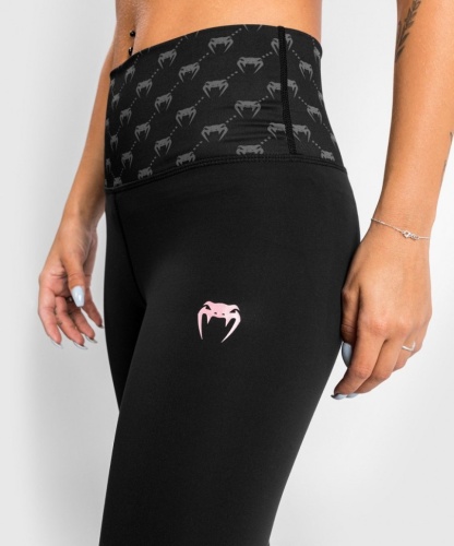 Леггинсы Venum Monogram 7/8 Leggings - Black/Pink Gold Ven04581-537