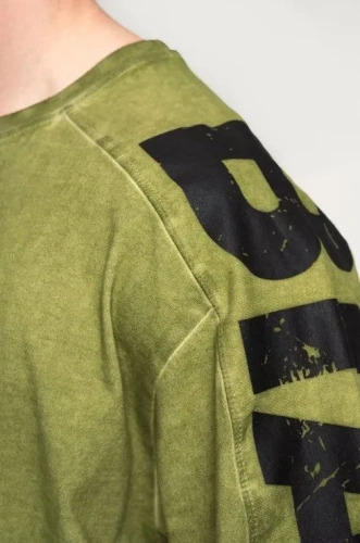Футболка Nebbia Washed-off Oversized T-shirt LIFTING CLUB 368 Green