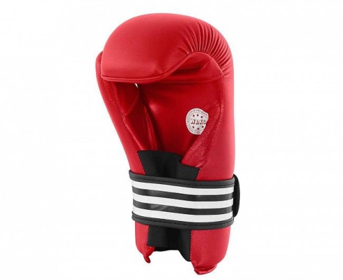 Перчатки полуконтакт Adidas WAKO Kickboxing Semi Contact Gloves adiWAKOG3красные