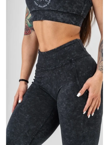 Леггинсы Nebbia Washed High Waisted Leggings GYM WARRIOR 776  Black