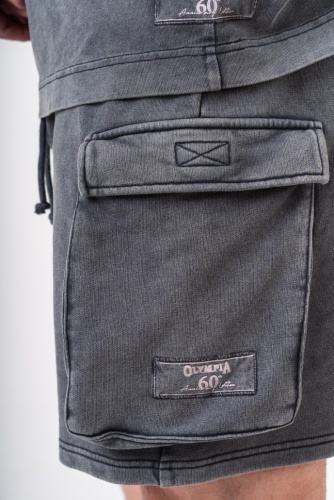 Шорты Nebbia Washed Loose Fit Cargo Shorts LEGACY 787 Grey