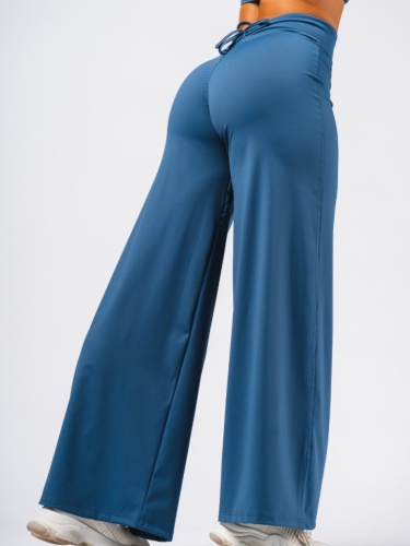 Брюки Nebbia Deni x NEBBIA High-waist Flared Pants 312 blue