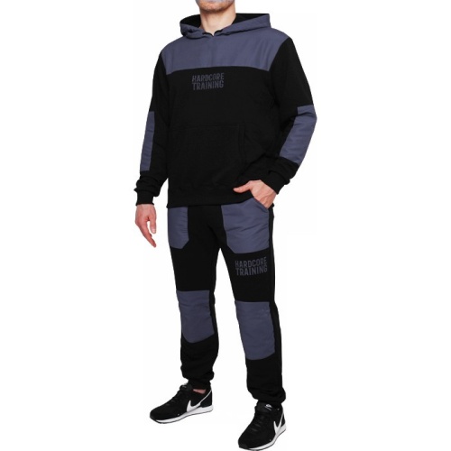 Толстовка Hardcore Training Voyager Black/Grey hcthood038