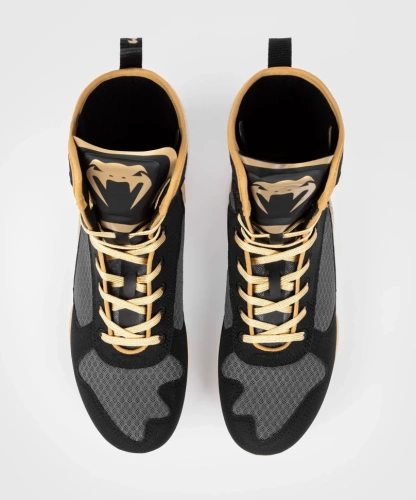 Боксерки Venum Elite Boxing Shoes - Black/Beige Ven03681-617