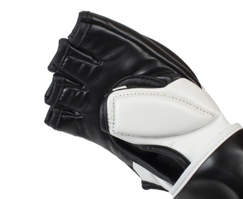 Перчатки MMA Clinch Combat черно-белые C611
